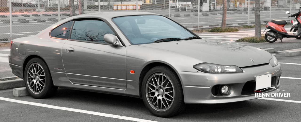 Nissan Silvia S15 in silver, the drift car of choice in Thailand