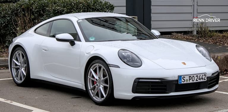 White Porsche 992 Carrera White