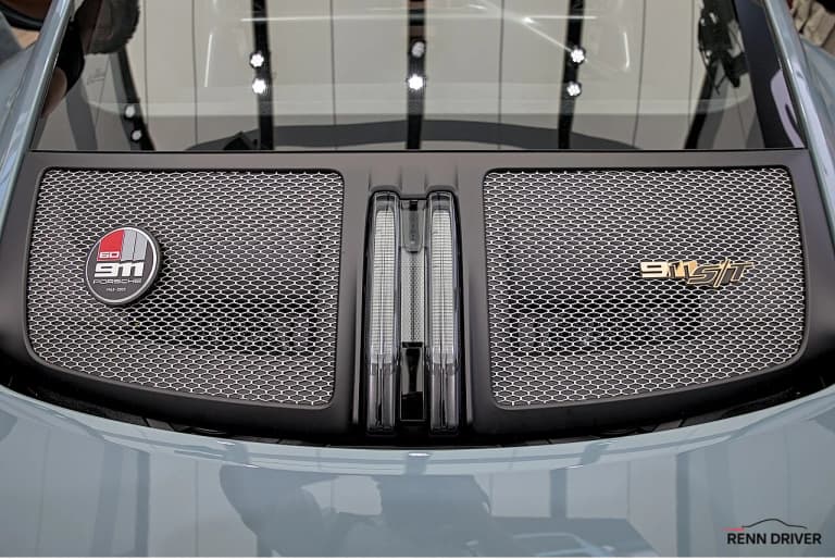 Porsche 911 S/T engine and detail view