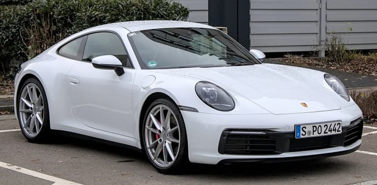 White Porsche 992 911 Carrera S