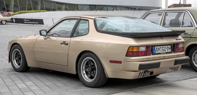 Porsche 944 coupe with wide arches and phone-dial wheels