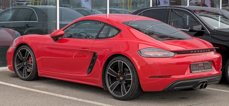 Porsche 718 Cayman S parked outdoors