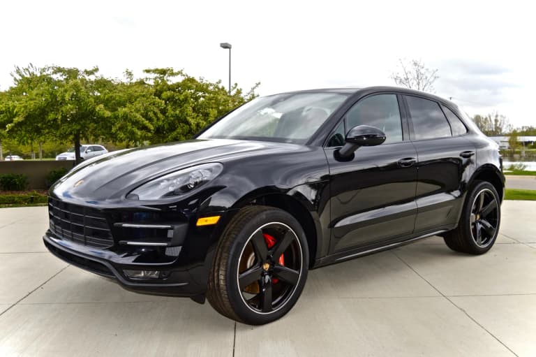 Black first-generation Porsche Macan Turbo