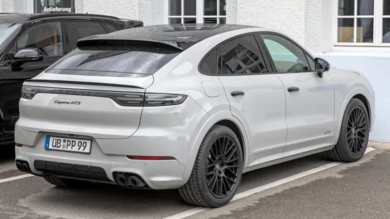 Porsche Cayenne Coupe GTS, a sportier-roofline version of the larger SUV