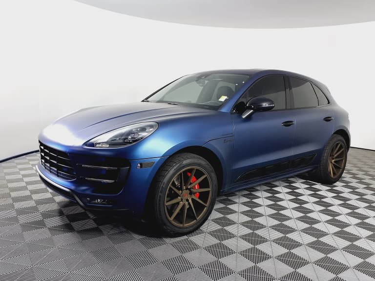 First-generation Porsche Macan Turbo with combustion V6.