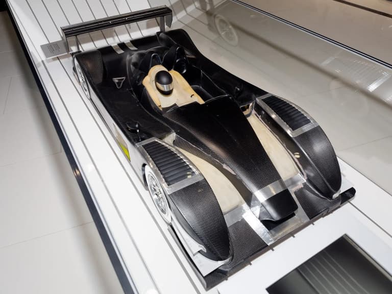 Porsche RS Spyder wind tunnel model at the Porsche Museum.