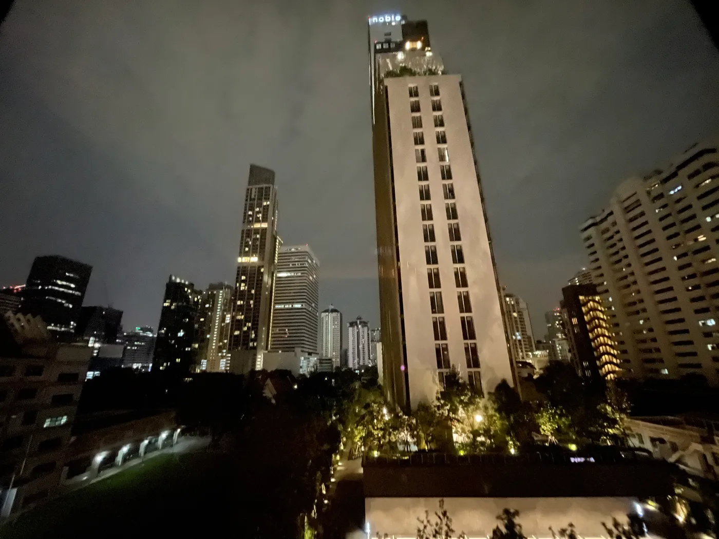 Bangkok night skyline