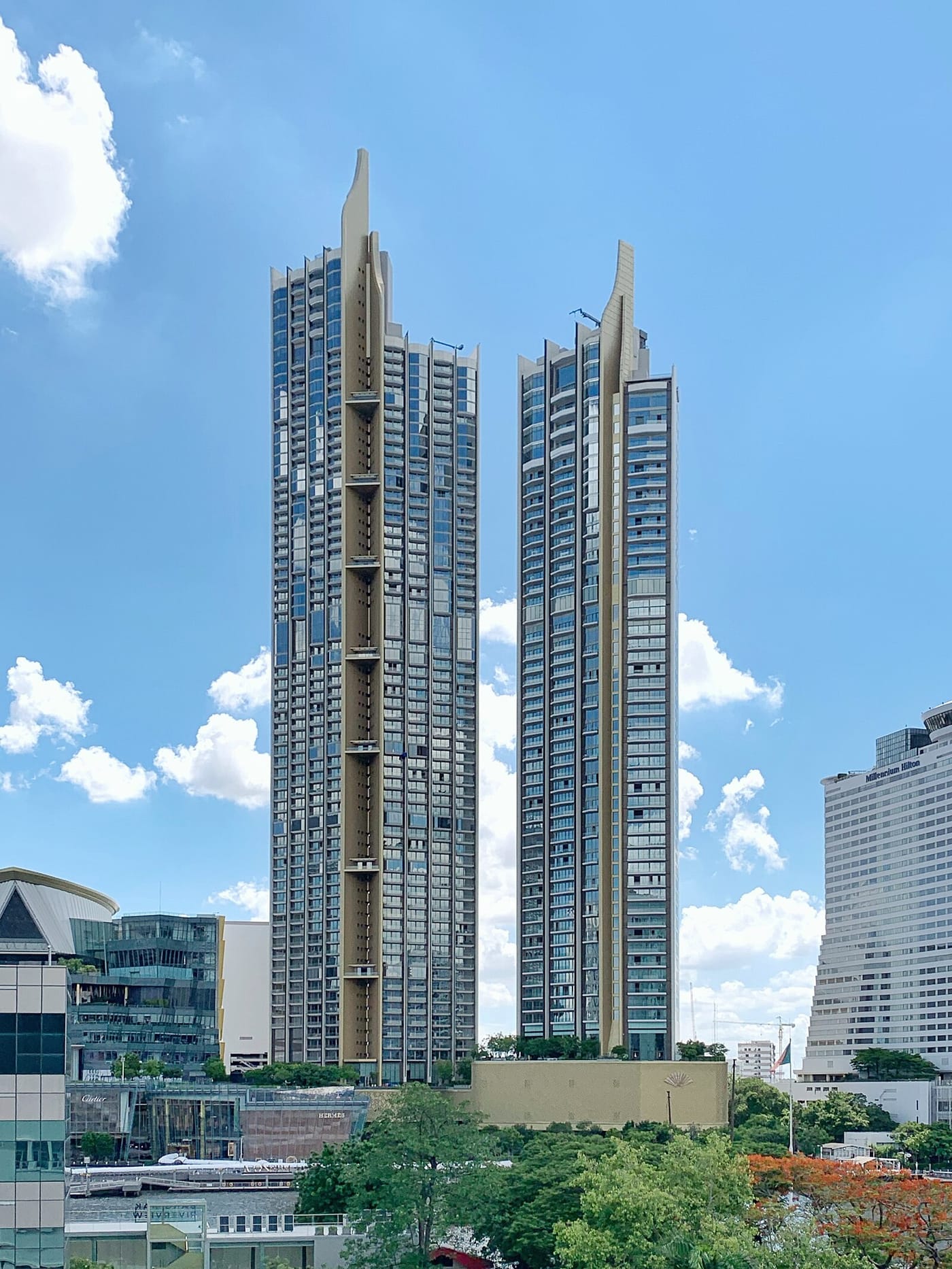 ICONSIAM mall complex with skyscrapers