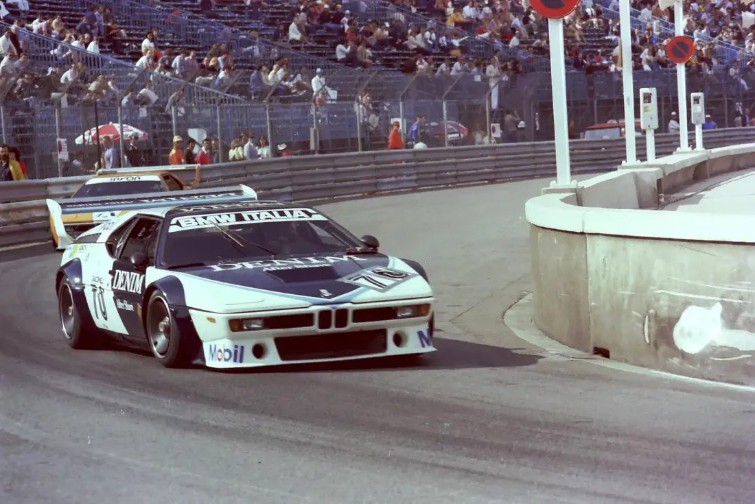 BMW M1 Procar racing at Monaco during the 1979 Procar Championship