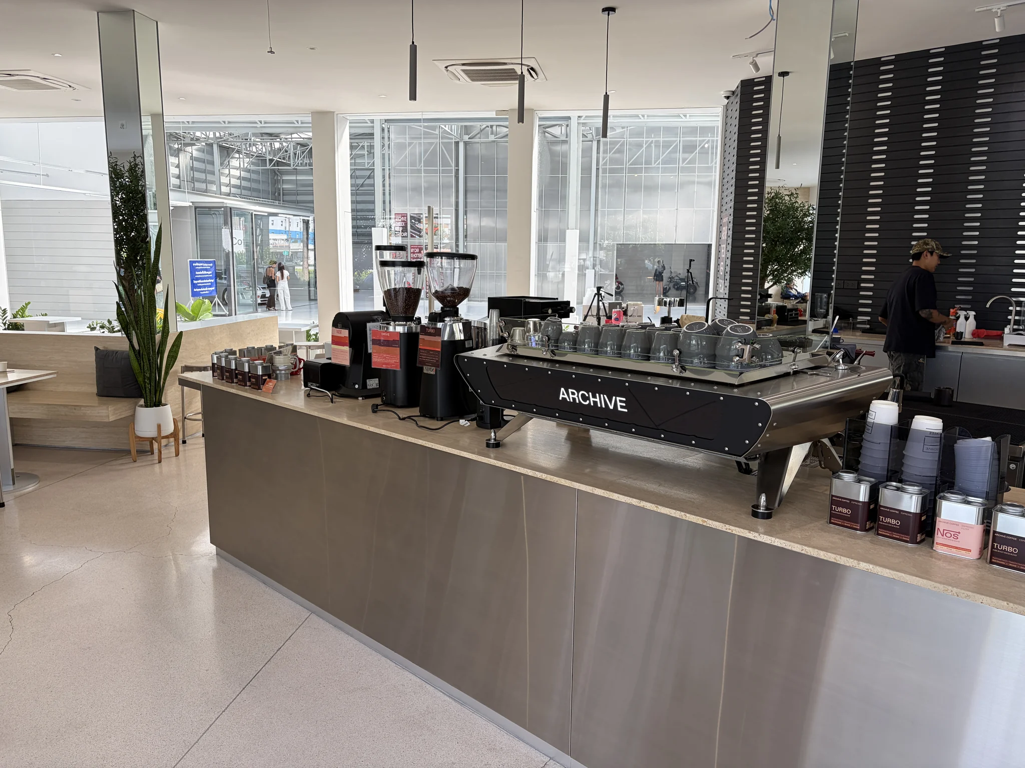 Coffee station at Archive Coffee