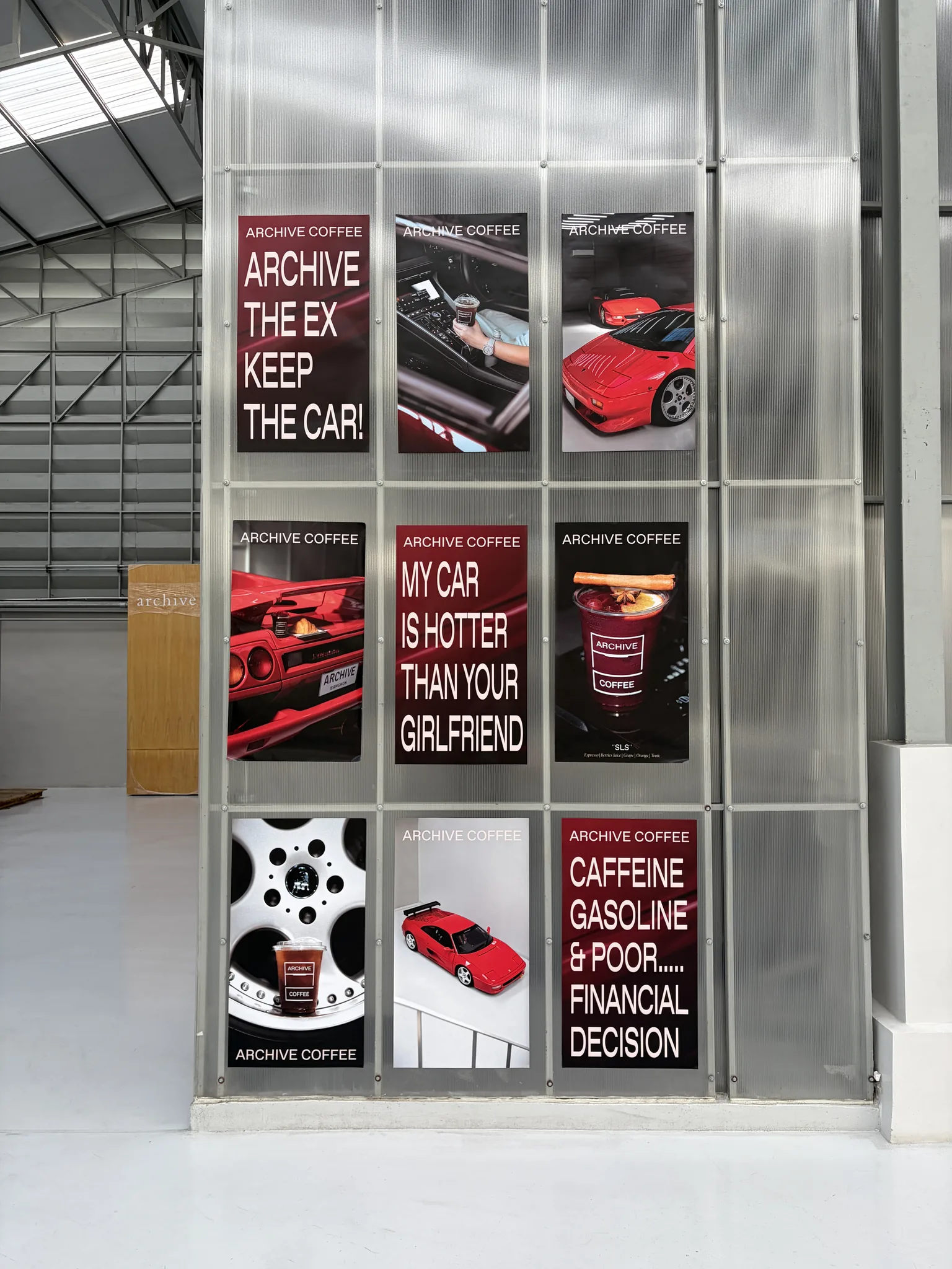 Archive Coffee car-themed wall posters